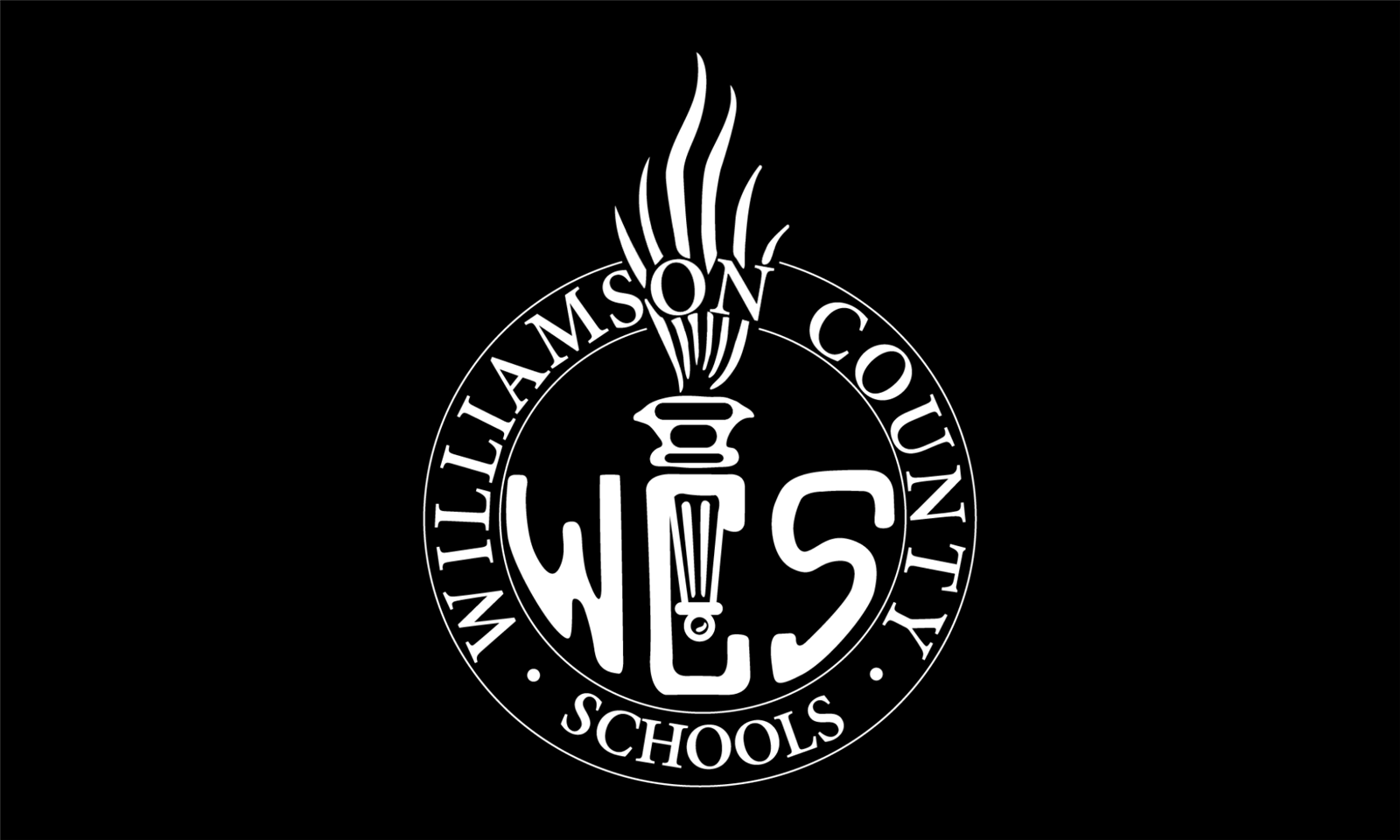 WCS logo on black background